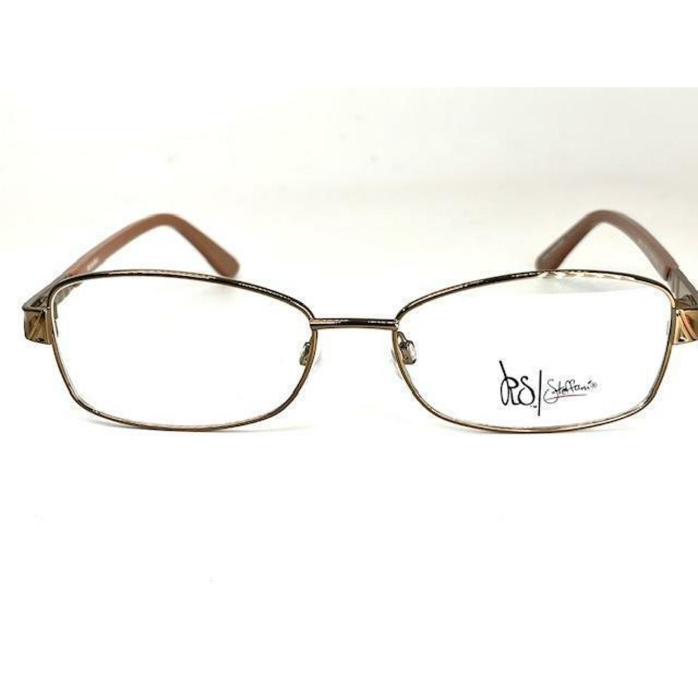 New Roberto Steffani RSS-07 Col.10 Gold & Brown Eyeglasses 53/16/135